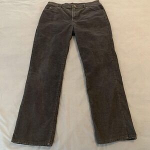 Vintage Roebucks Pants Mens 33x30 Gray Corduroy Straight Leg Made in USA Sears
